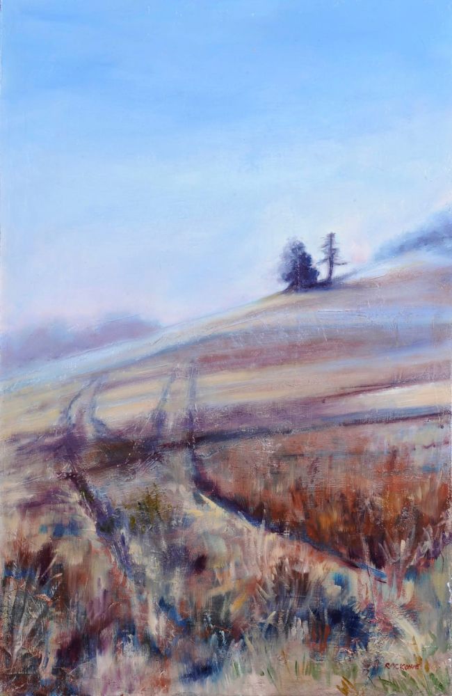 Foggy Morning - painting by Amanda Rackowe
