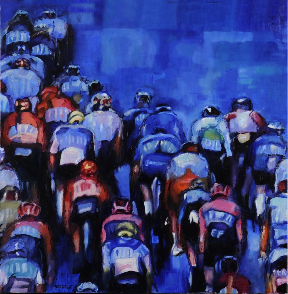 Race Against Time-Tour de France painting