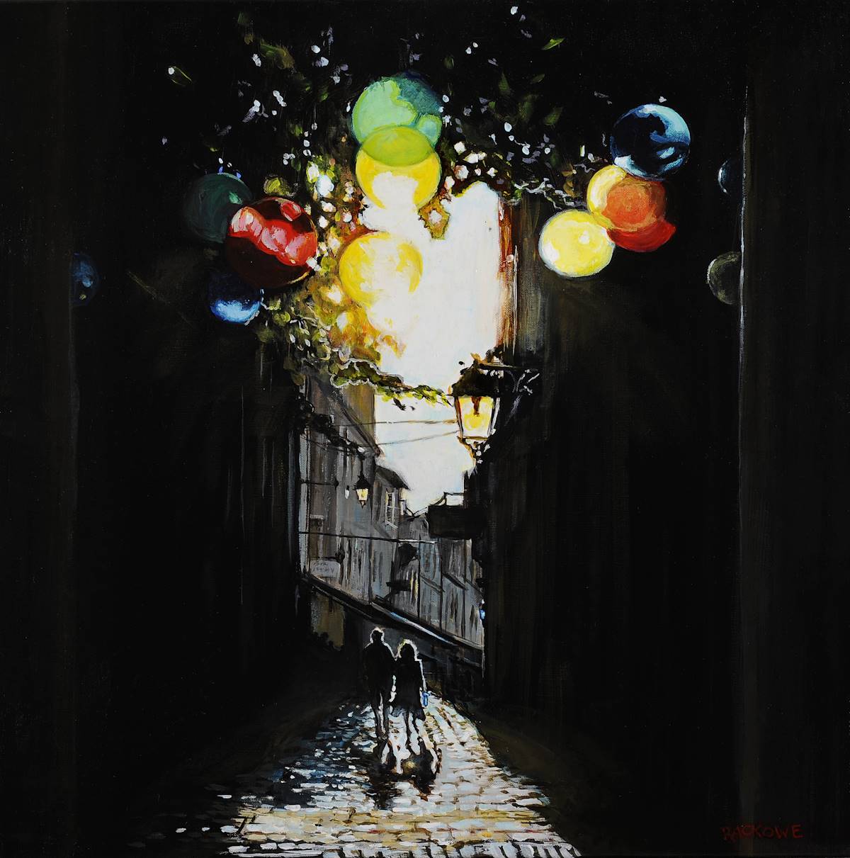 Just the Two of Us painting of Périgueux by Amanda Rackowe