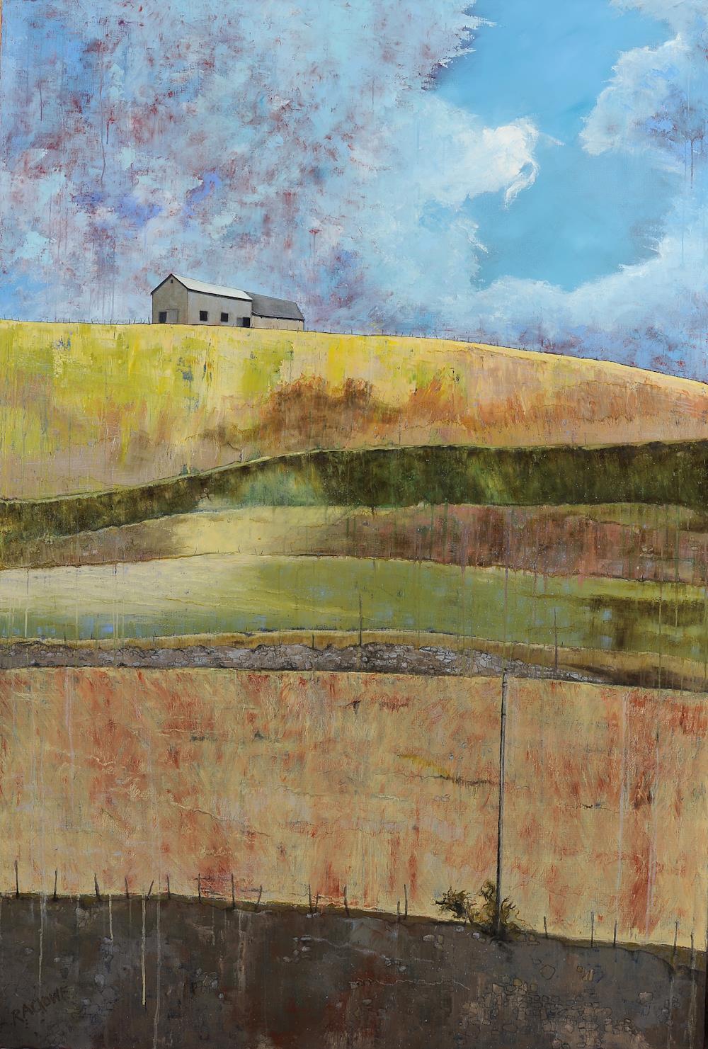 Fool on the Hill - Open Spaces landscape paintings by Amanda Rackowe