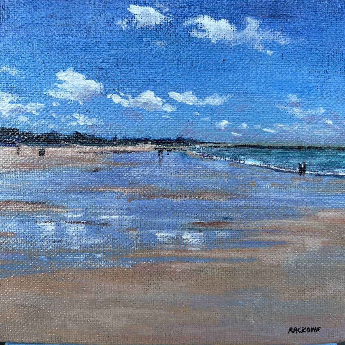 Blue Reflections - Reflets Bleues - Chaucre - Oléron Paintings - Amanda Rackowe