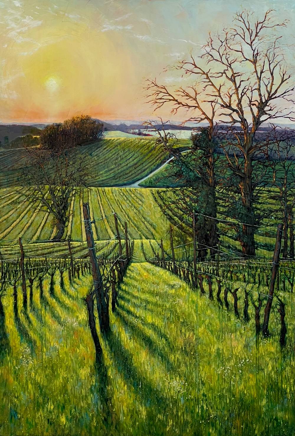Over the Hills and far way - painting by Amanda Rackowe
