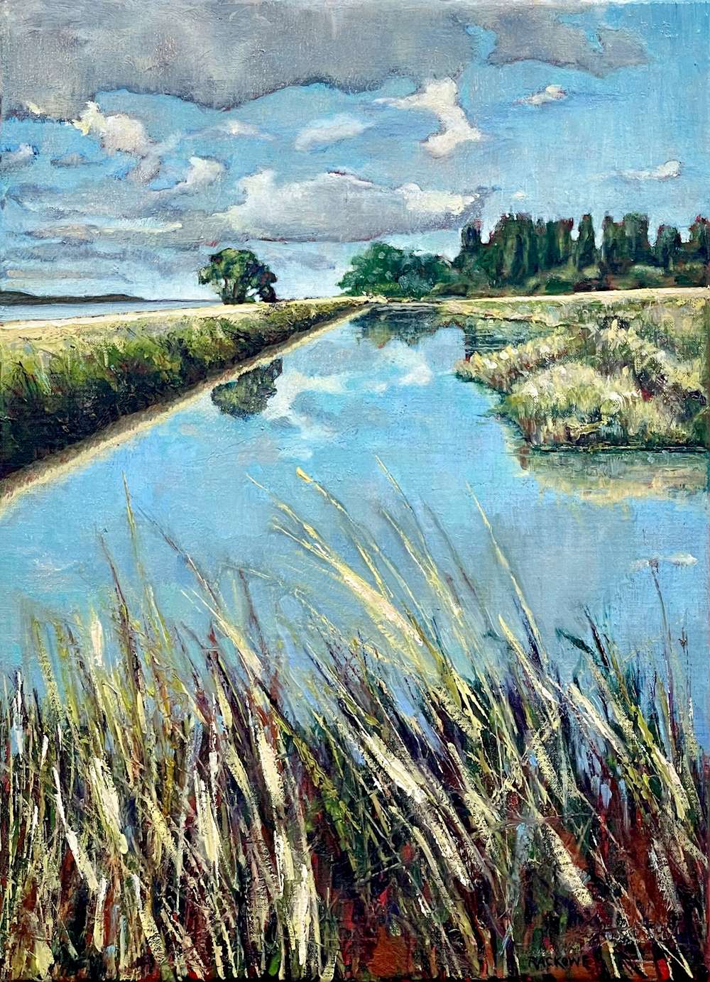 Blue Pool Oléron paintings Amanda Rackowe