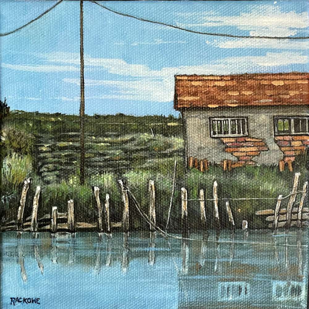 Brick Cabin Oléron paintings - Amanda Rackowe