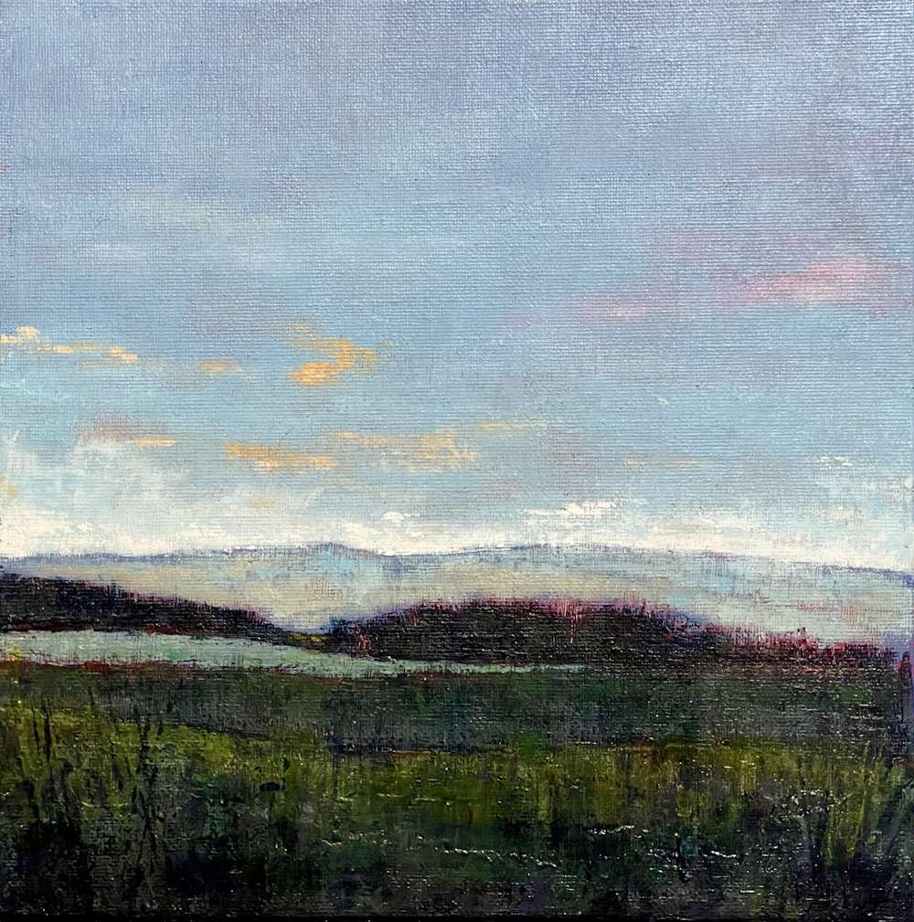 Pink Cloud Original painting Amanda Rackowe