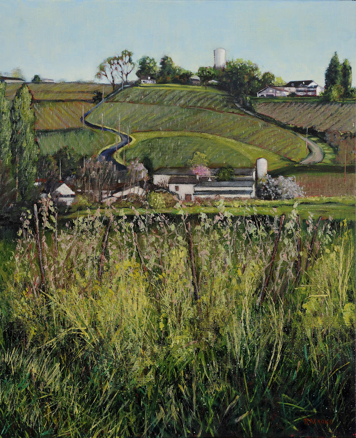 Saussignac painting by artist Amanda Rackowe