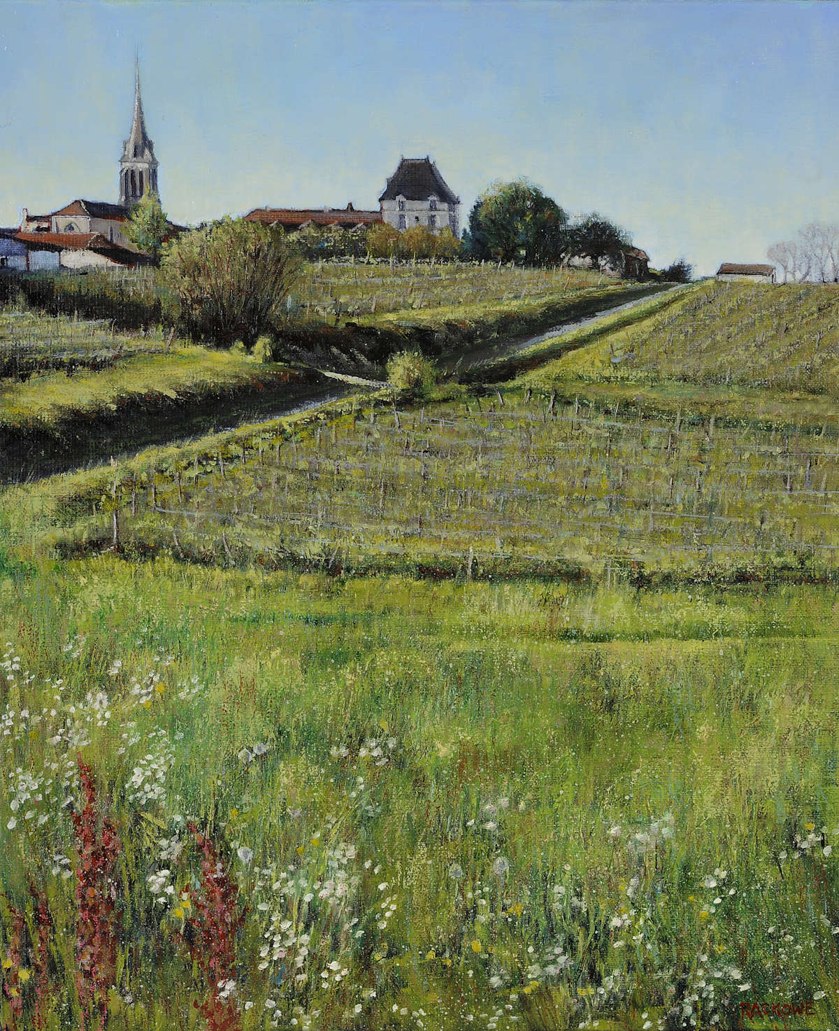 Saussignac II painting by artist Amanda Rackowe