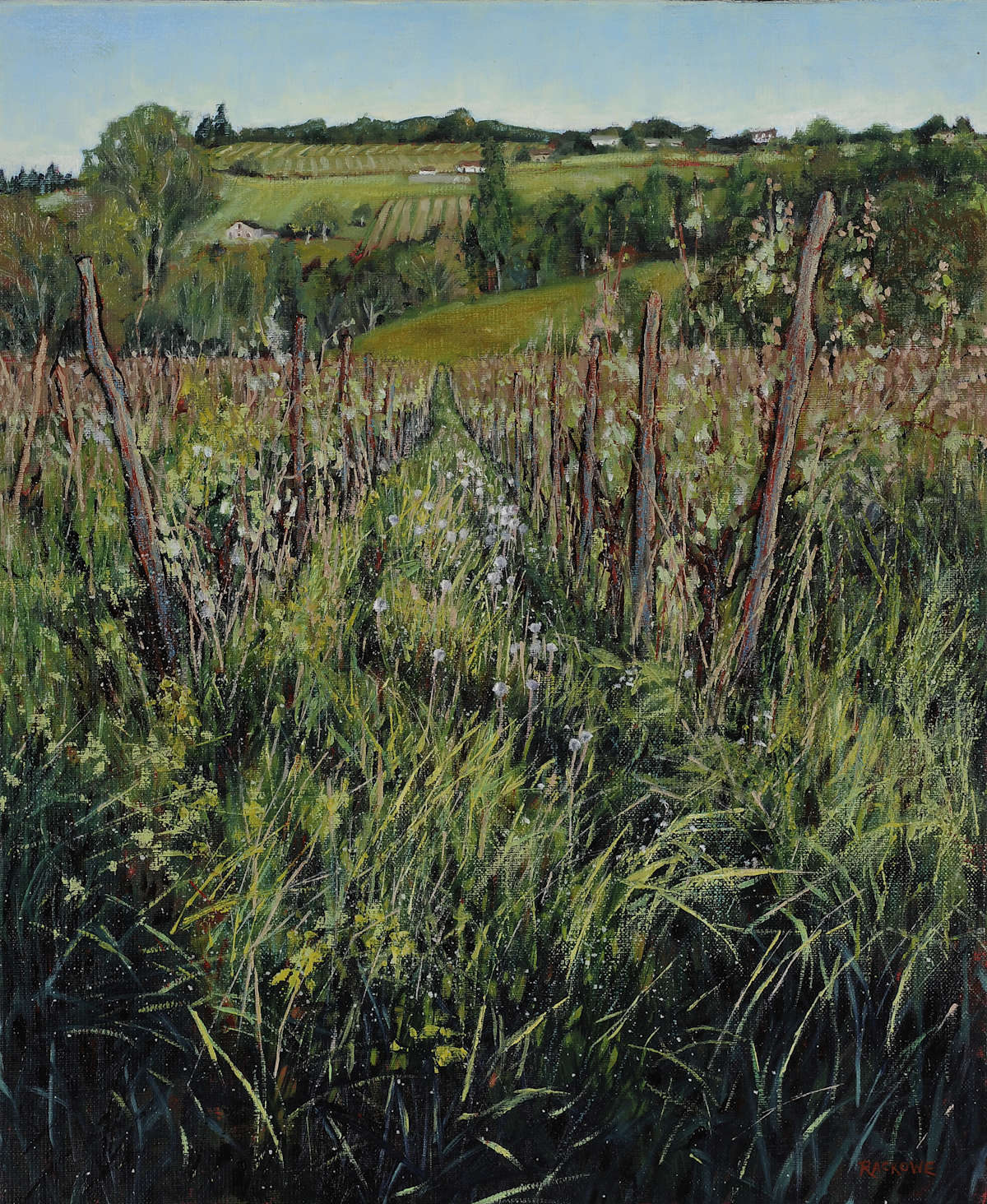 Saussignac III painting by artist Amanda Rackowe