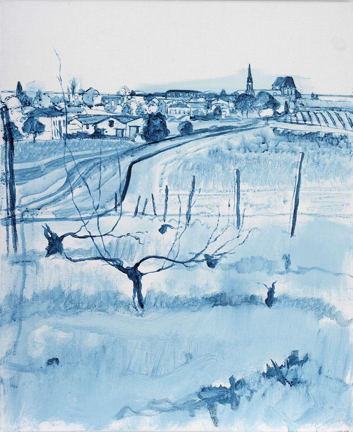 Saussignac IV b painting by artist Amanda Rackowe