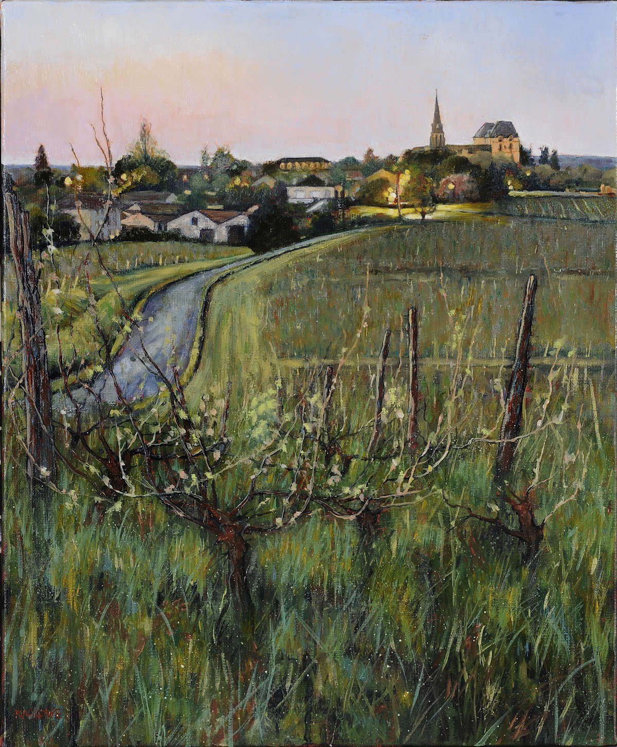 Saussignac IV painting by artist Amanda Rackowe