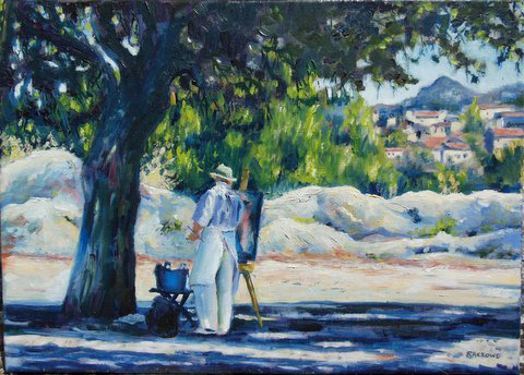 Painter at Baux-de-Provence